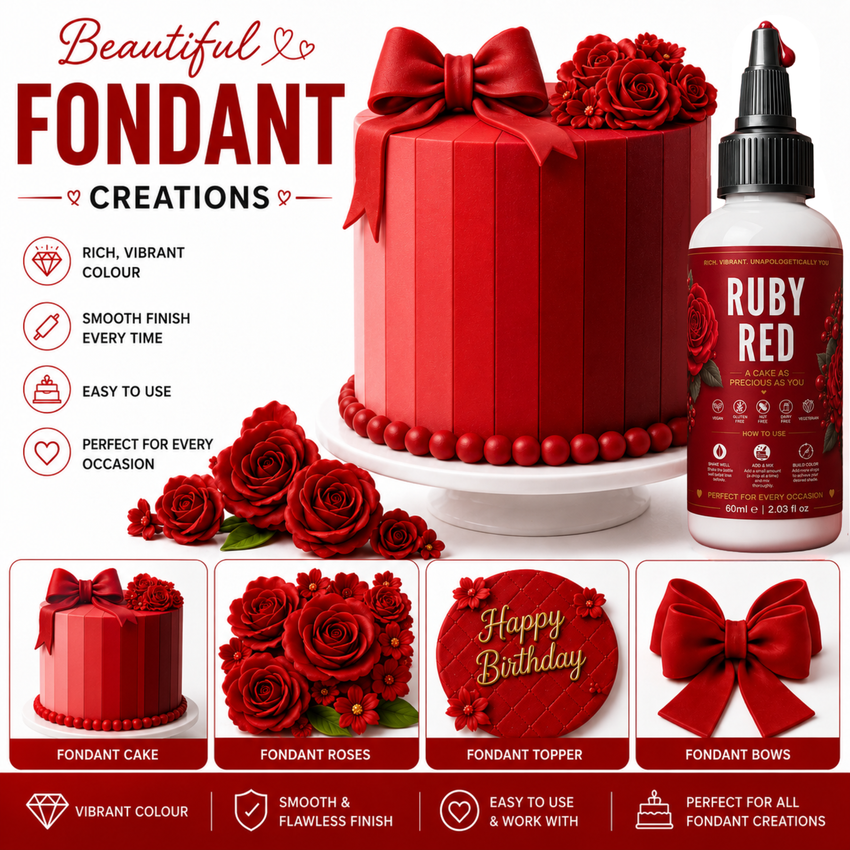 Ruby Red | Edible Gel Color 60ml