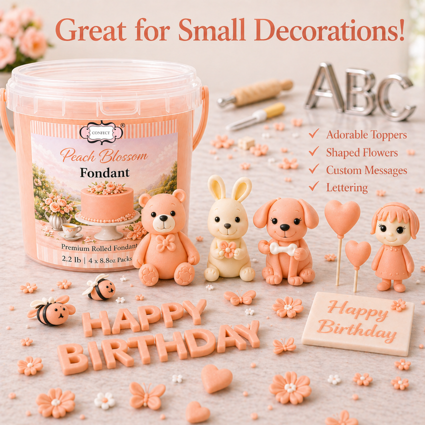 Peach Blossom | Edible Natural Fondant (4 x 250g)