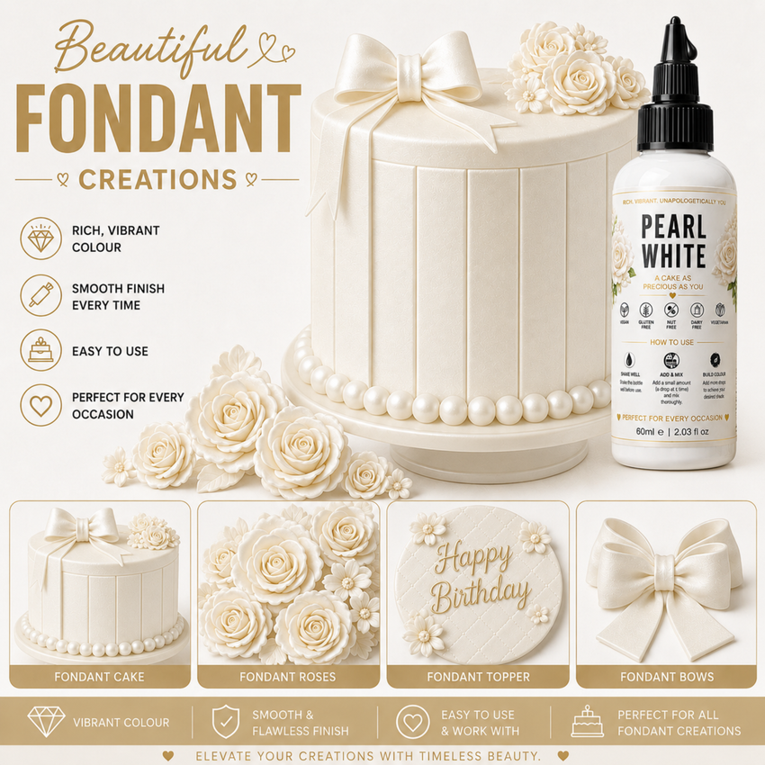Pearl White | Edible Gel Color 60ml