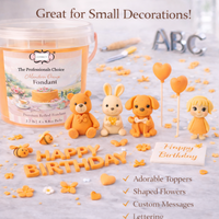 Mandarin Orange | Edible Natural Fondant (4 x 250g)