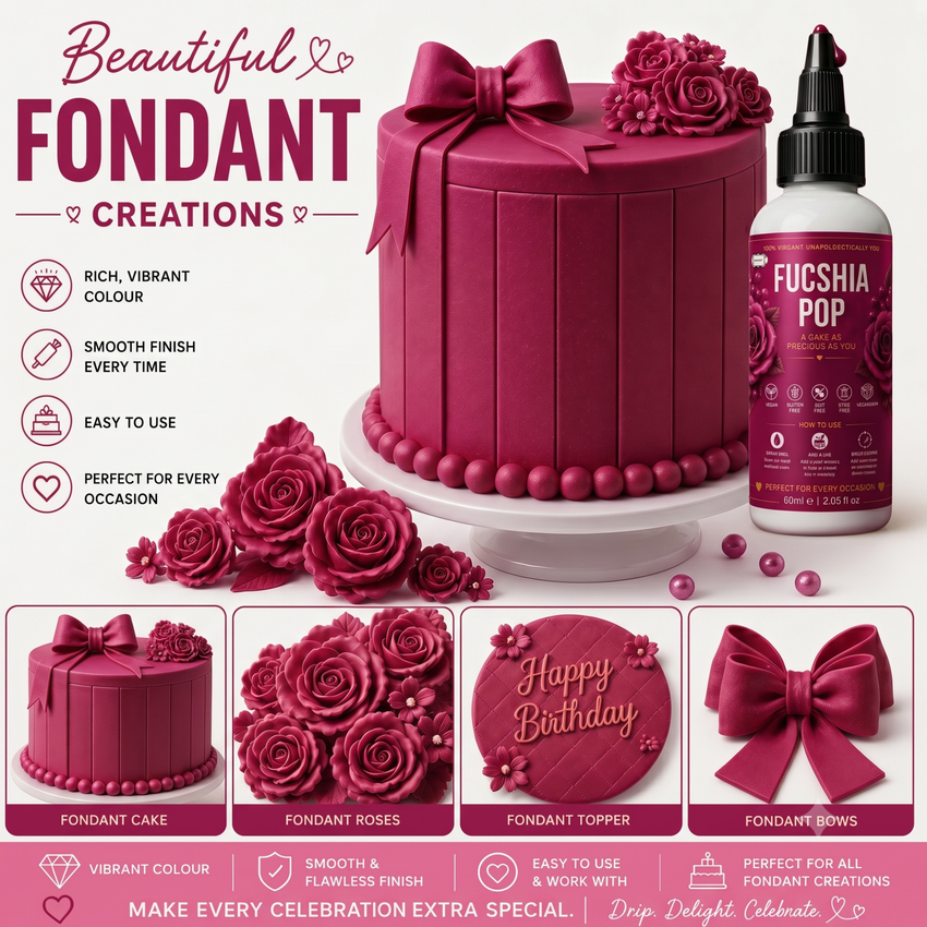 Fuchsia Pop | Edible Gel Color 60ml