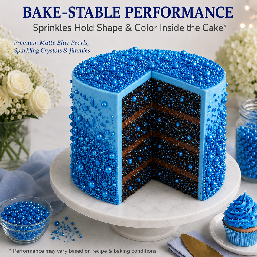 Bright Blue | Sprinkles Bottle for Decoration Bottle 120 g