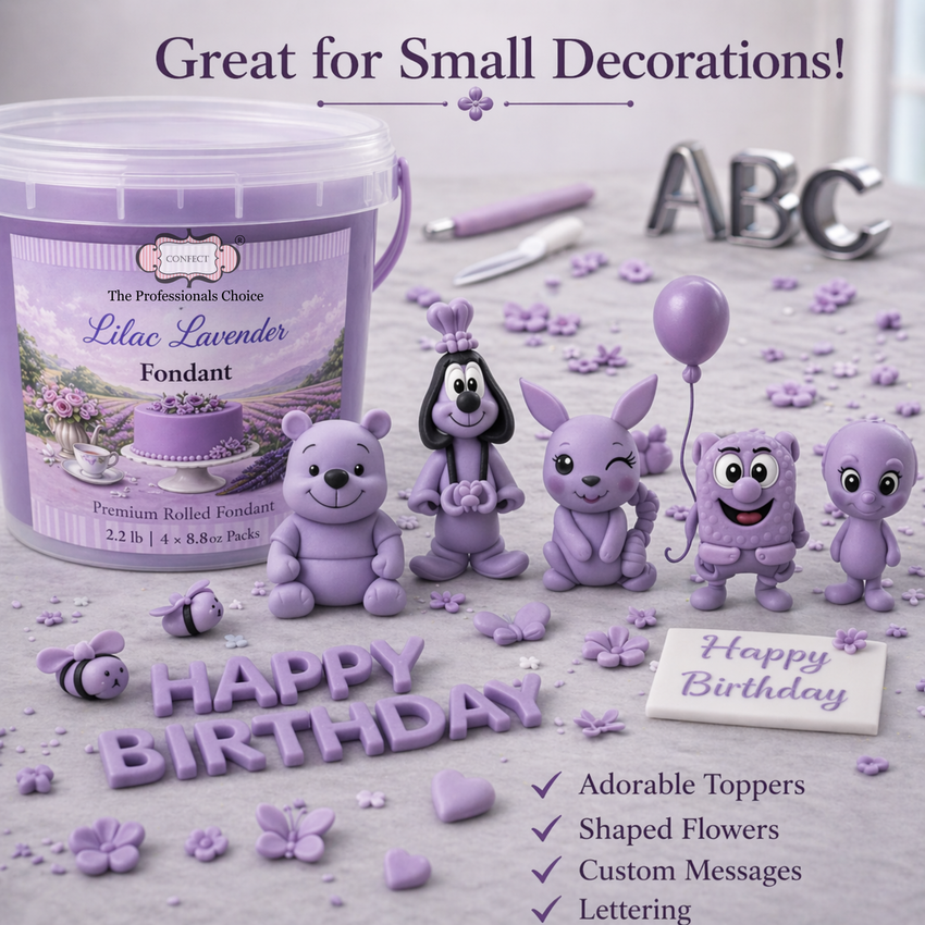 Lilac Lavender | Edible Natural Fondant (4 x 250g)