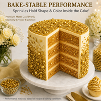 Gold | Sprinkles Bottle for Decoration Bottle 120 g