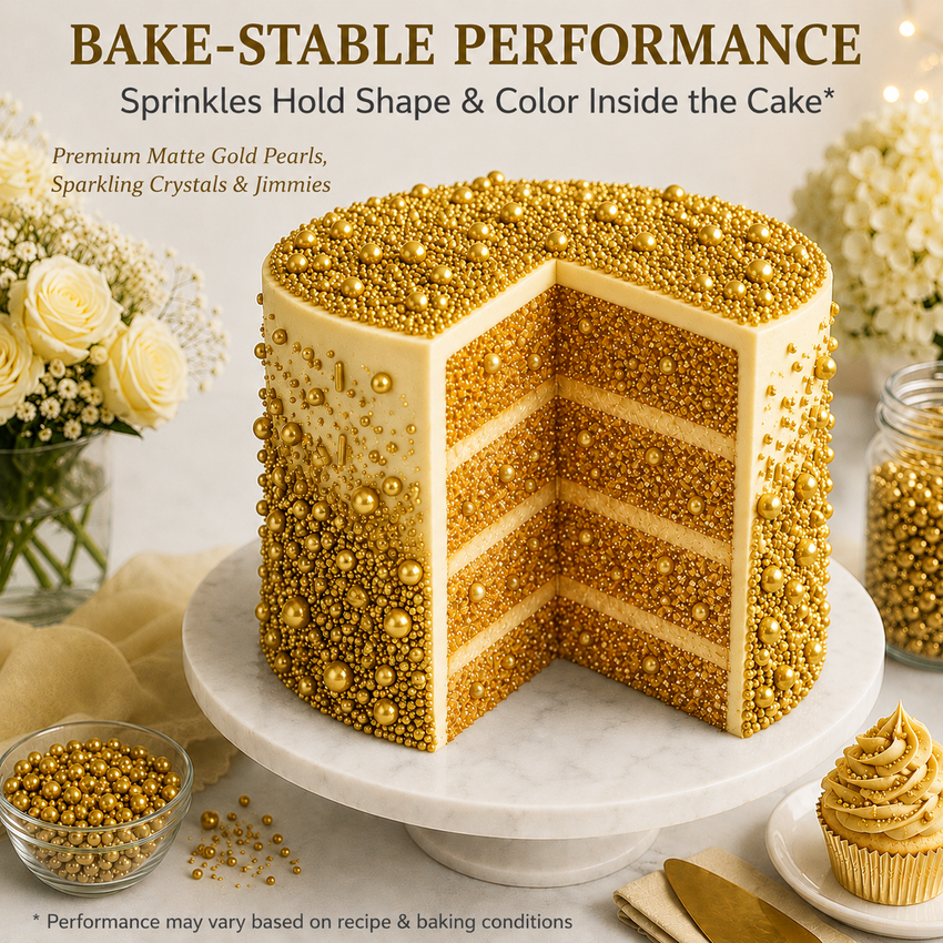Gold | Sprinkles Bottle for Decoration Bottle 120 g