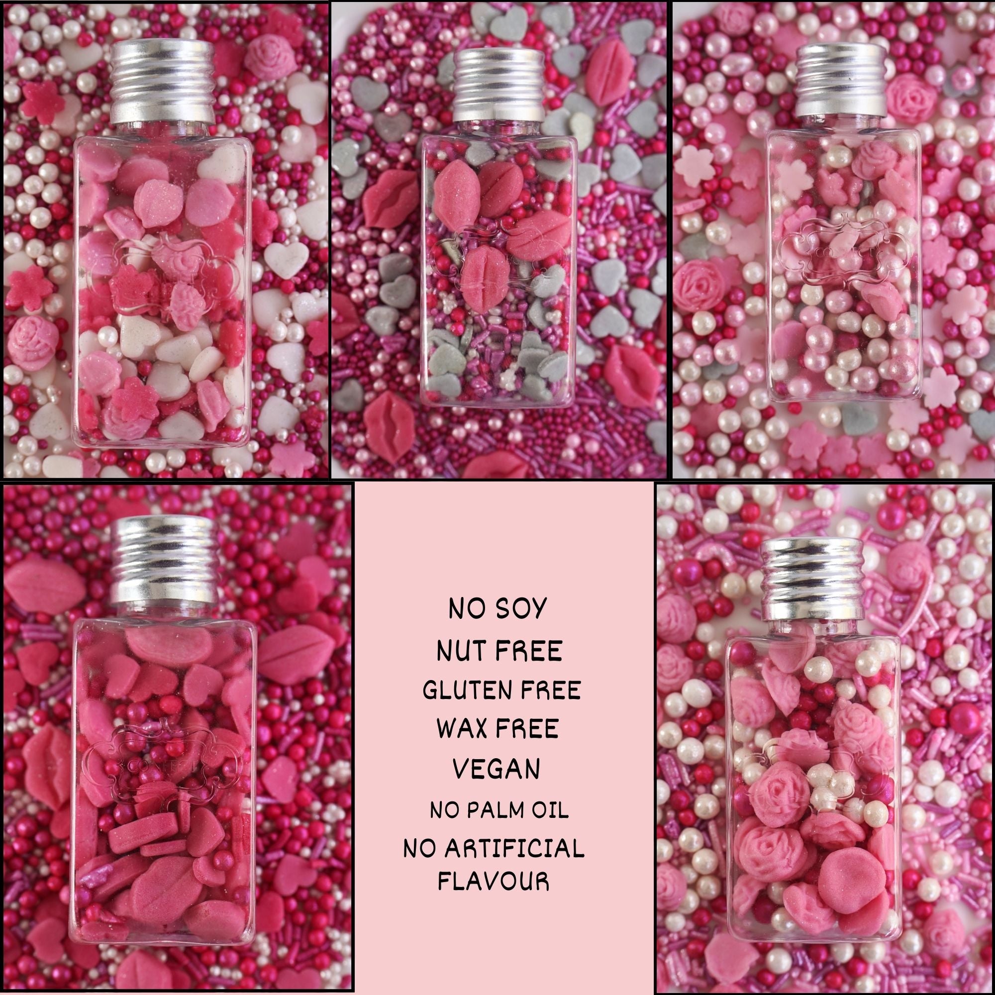 Shimmering Charm I Silver & White Pearls | Edible Mother's Day Sprinkles
