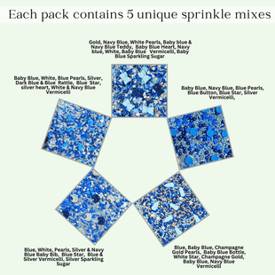 Boys Baby Shower Sprinkles | Edible Sprinkles Assorted