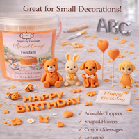Apricot Orange | Edible Natural Fondant (4 x 250g)