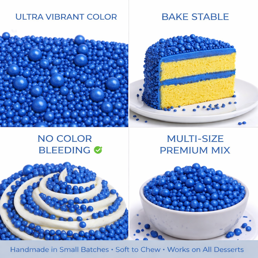 Poppy Blue | Sprinkles Bottle for Decoration Bottle 120 g