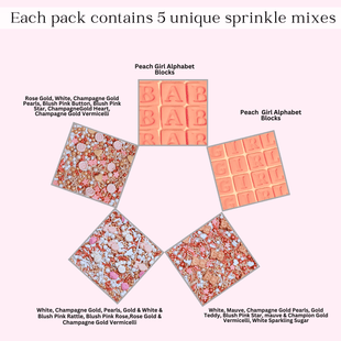 Girls Baby Shower Sprinkles | Edible Sprinkles