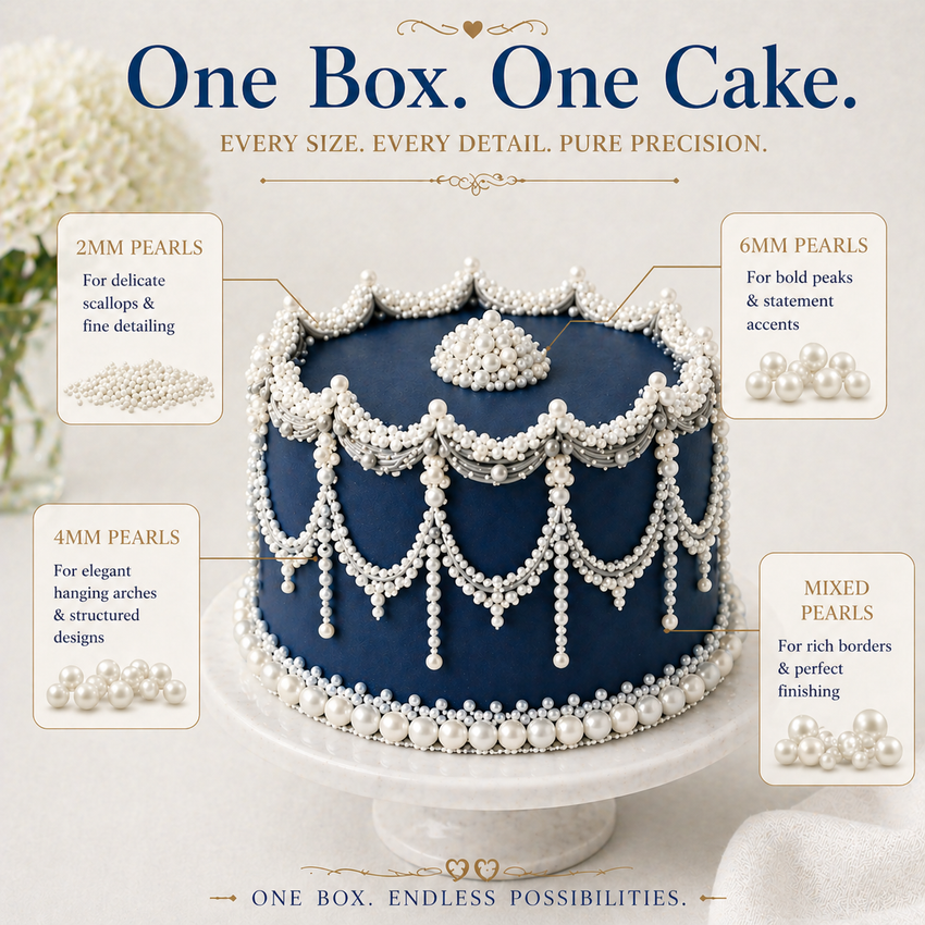 Sprinkles for Cakes & Cupcakes Decoration | USP-15(White)