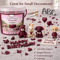 Burgundy | Edible Natural Fondant (4 x 250g)