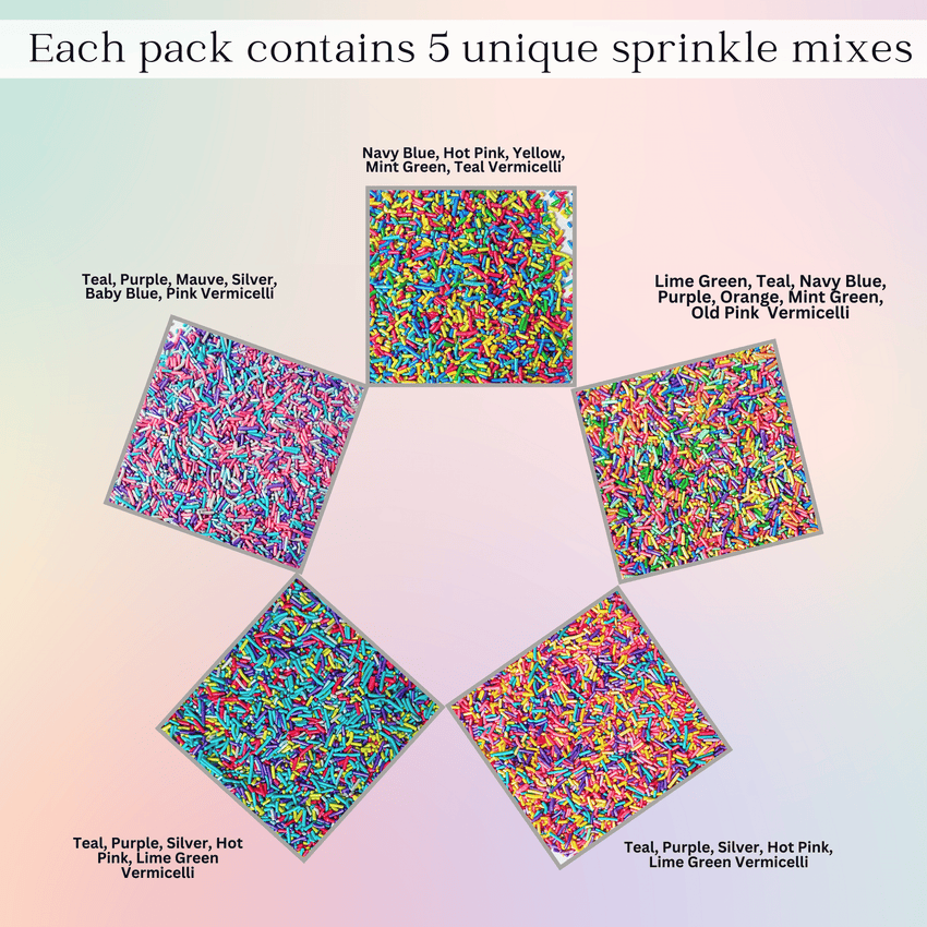 Rainbow Magic Sprinkles | (03) Mix Colourful Sprinkles 140 Gm