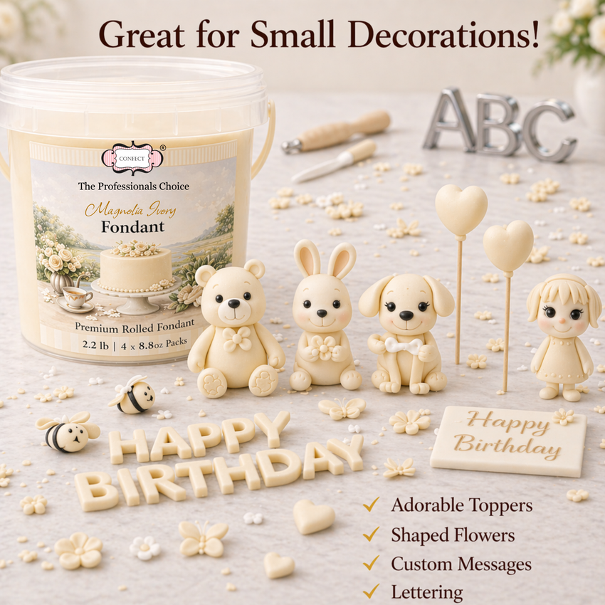 Magnolia Ivory | Edible Natural Fondant (4 x 250g)