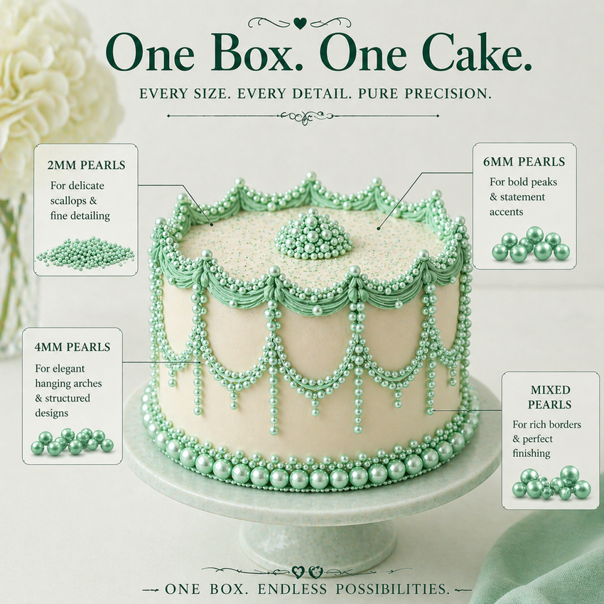 Sprinkles for Cakes & Cupcakes Decoration | USP-12(Mint Green)
