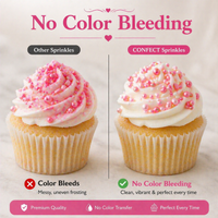 Sprinkles for Cakes & Cupcakes Decoration | USP-27(Valentine Pink)