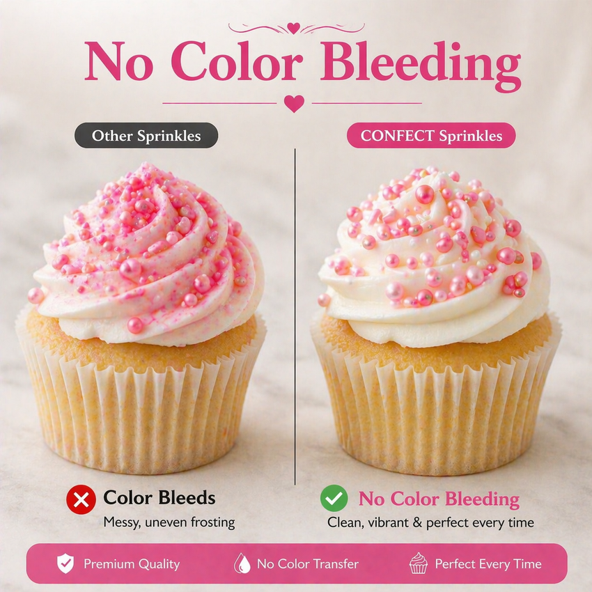 Sprinkles for Cakes & Cupcakes Decoration | USP-27(Valentine Pink)