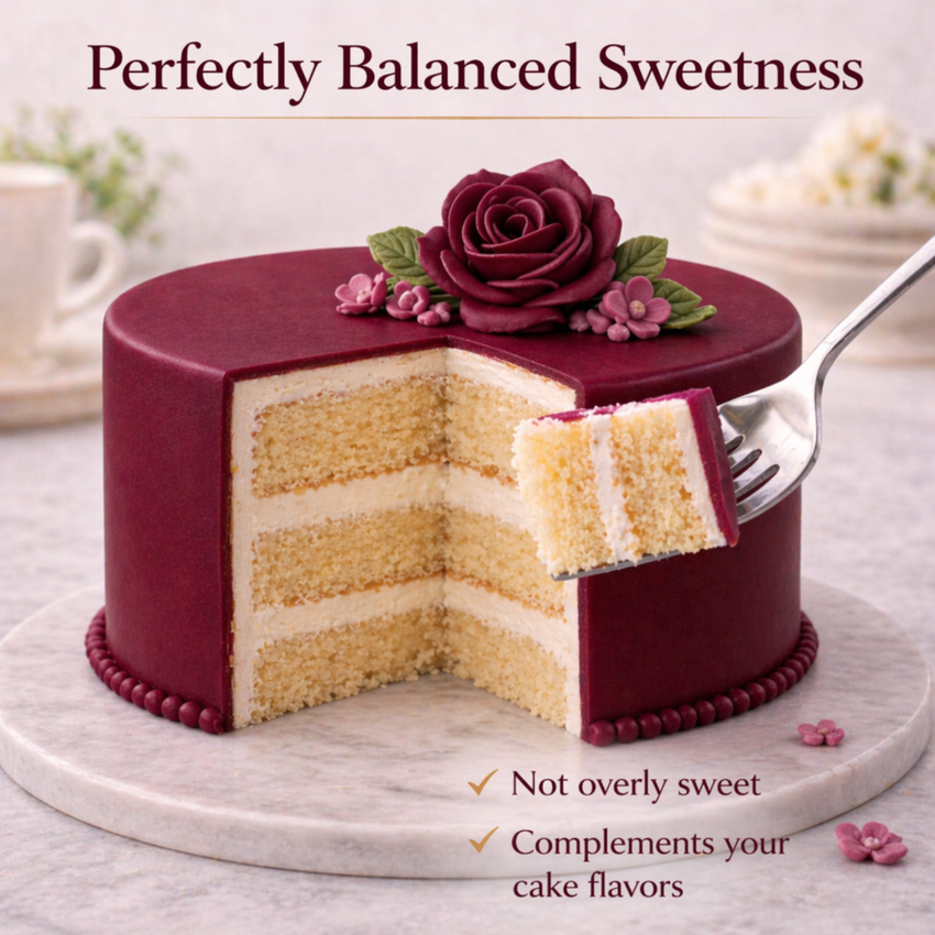 Burgundy | Edible Natural Fondant (4 x 250g)