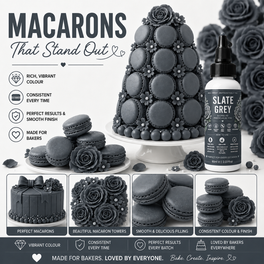 Slate Grey | Edible Candy Color 60ml