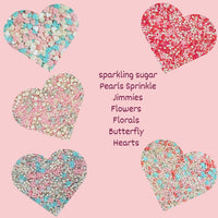 Valentine Sprinkles | 17 Edible Decoration for Baking & Dessert 100 Gms