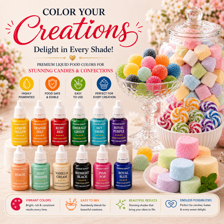 Core Baking | Pack of 12 Edible Water Color