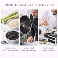 Black | Sprinkles Bottle for Decoration Bottle 120 g