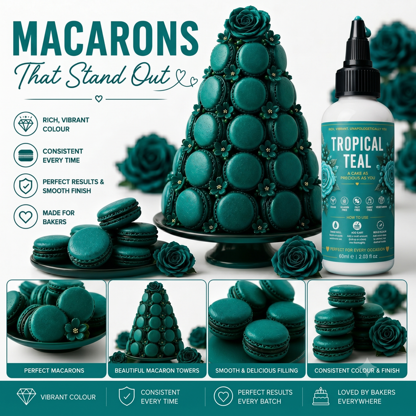 Tropical Teal | Edible Gel Color 60ml