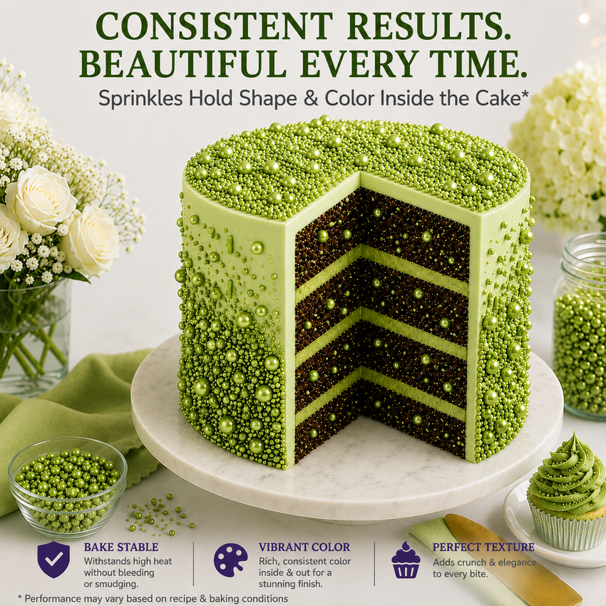 Lime Green | Sprinkles Bottle for Decoration Bottle 120 g
