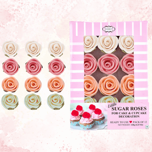 Ombre- 3 | Edible Sugar Roses Topper