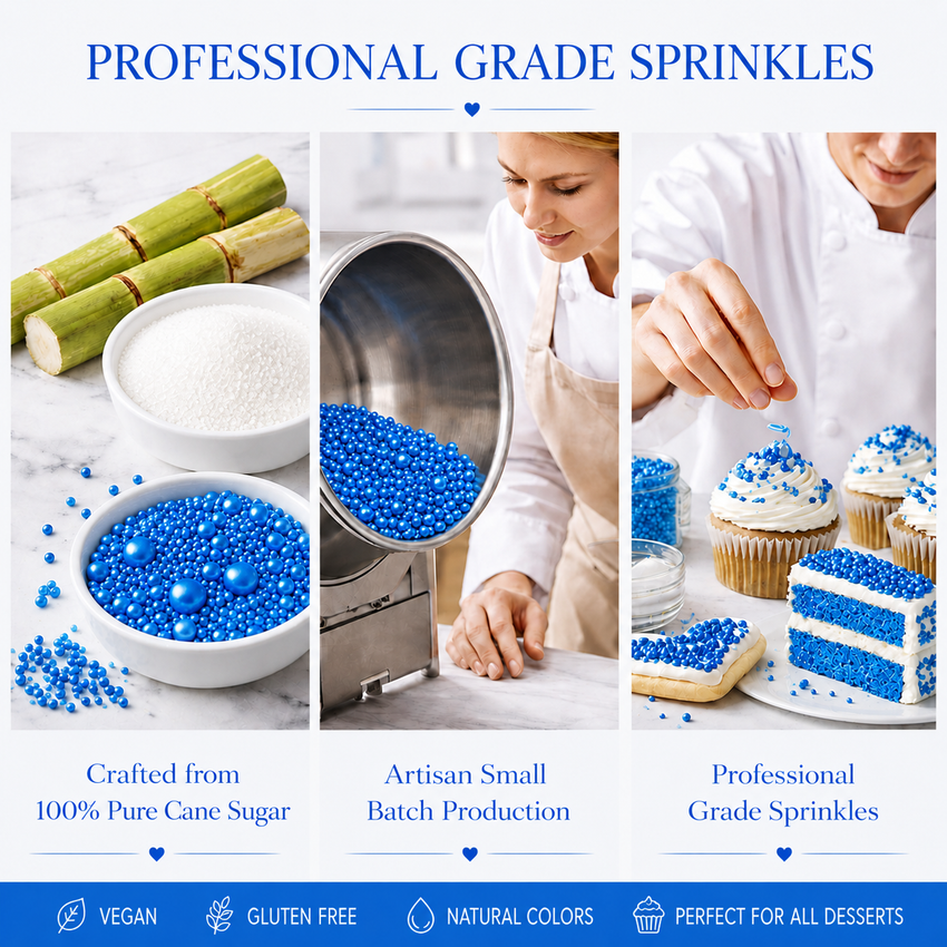 Bright Blue | Sprinkles Bottle for Decoration Bottle 120 g
