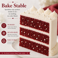 Sprinkles for Cakes & Cupcakes Decoration | USP-15(White)