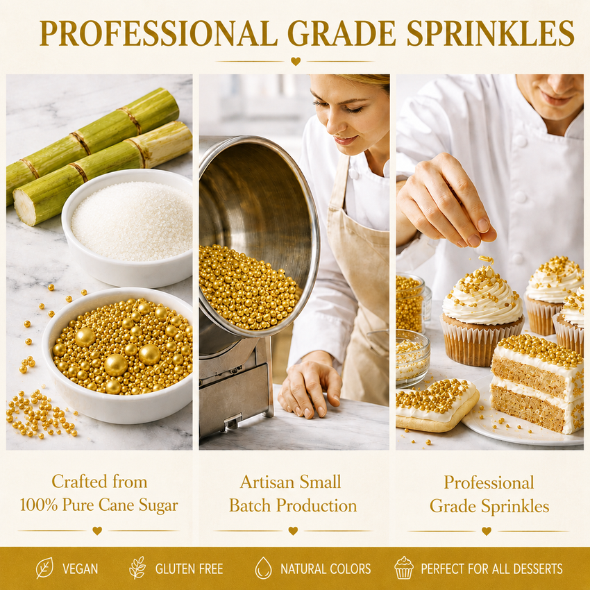 Gold | Sprinkles Bottle for Decoration Bottle 120 g