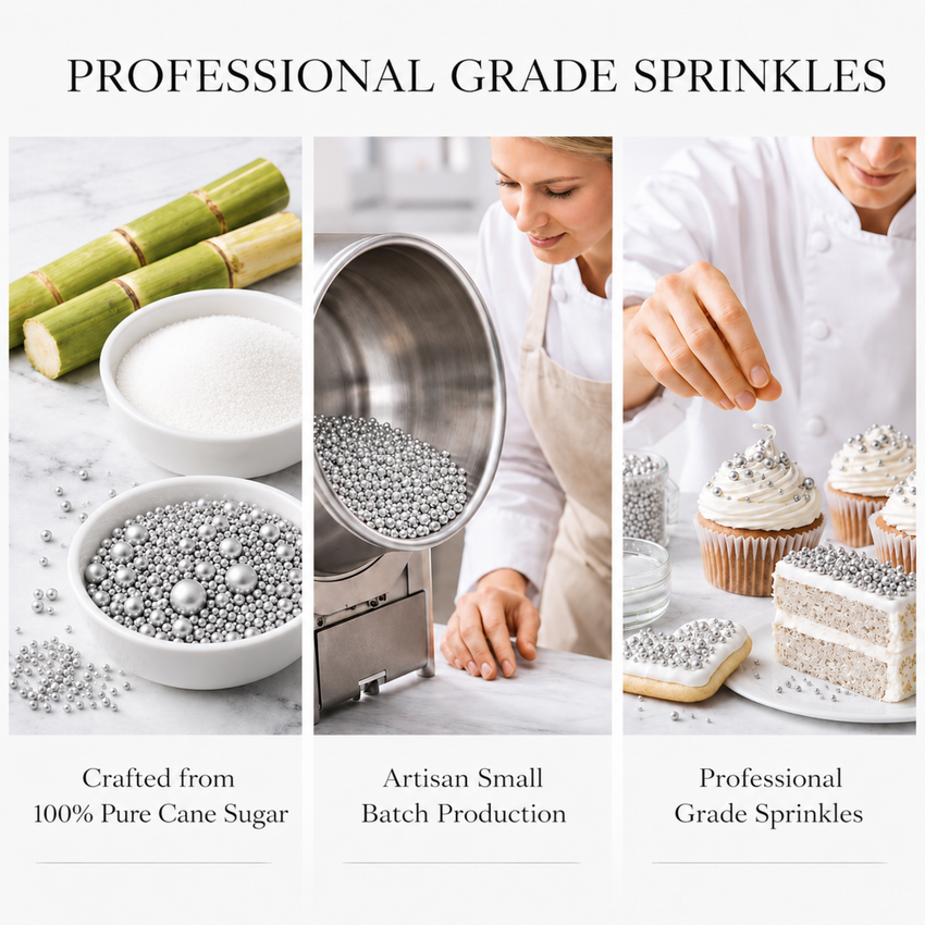 Silver | Sprinkles Bottle for Decoration Bottle 120 g