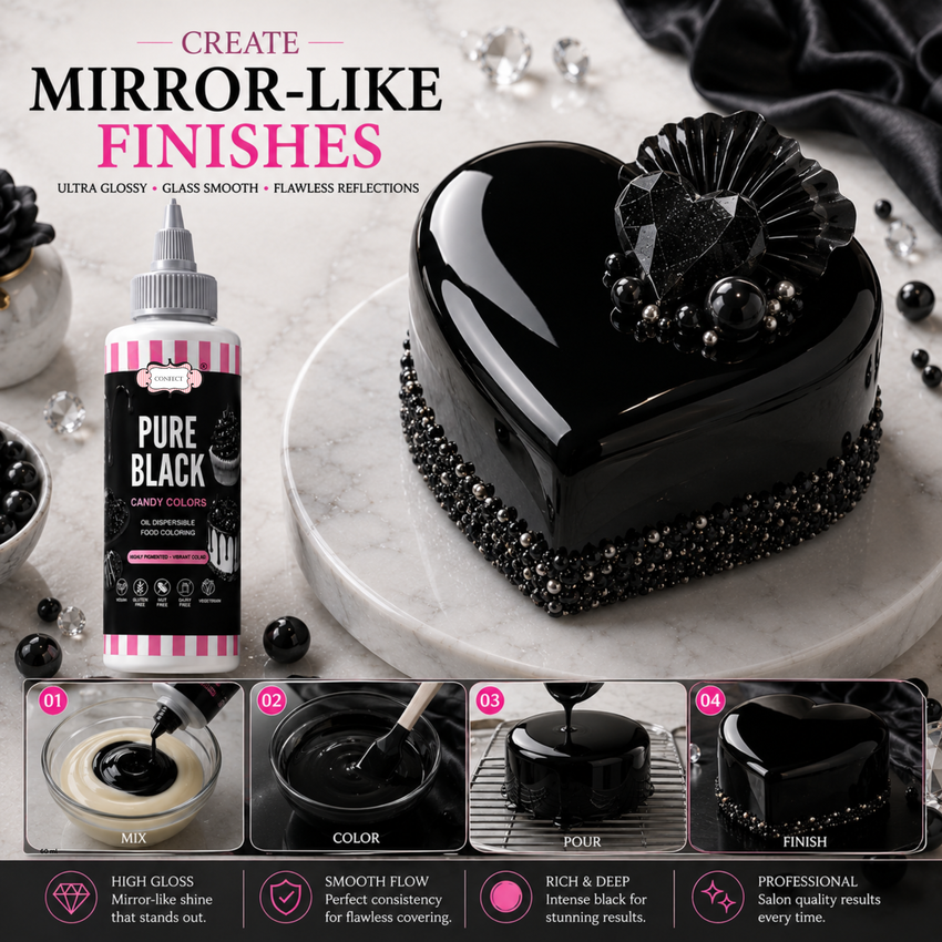 Pure Black | Edible Candy Color 60ml