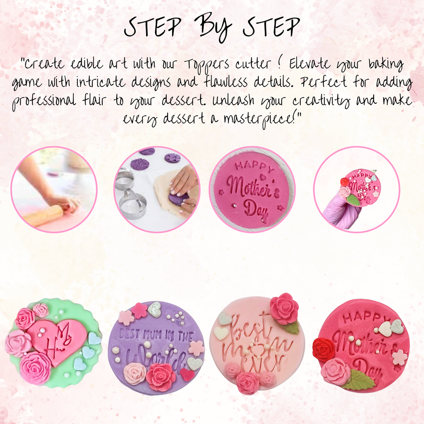 Toppers Cutters | Best Mom Ever Topper Cutter | (MDay-Cutters-05)