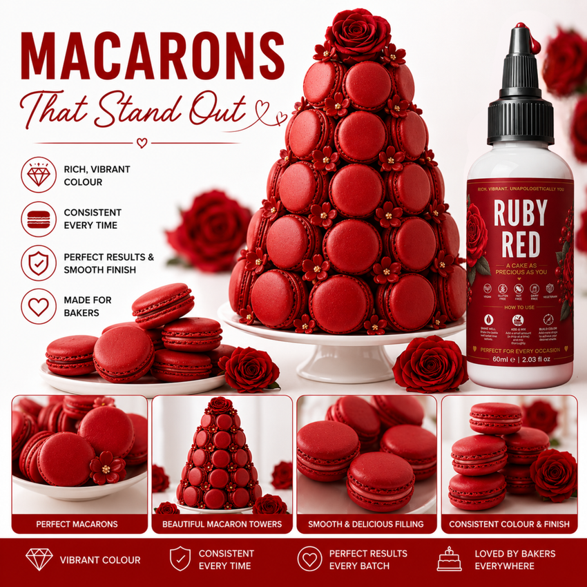 Ruby Red | Edible Gel Color 60ml