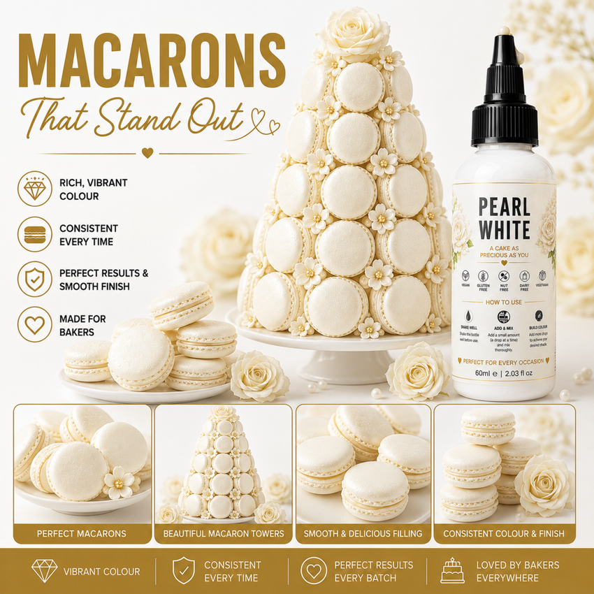 Pearl White | Edible Gel Color 60ml