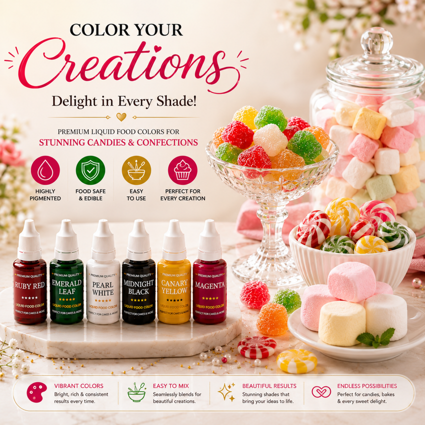 Christmas | Pack of 6 Edible Water Color
