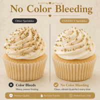 Sprinkles for Cakes & Cupcakes Decoration | USP-17(CH Gold)