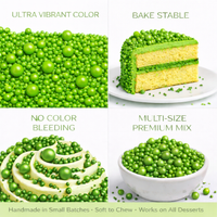 Pea Green | Sprinkles Bottle for Decoration Bottle 120 g