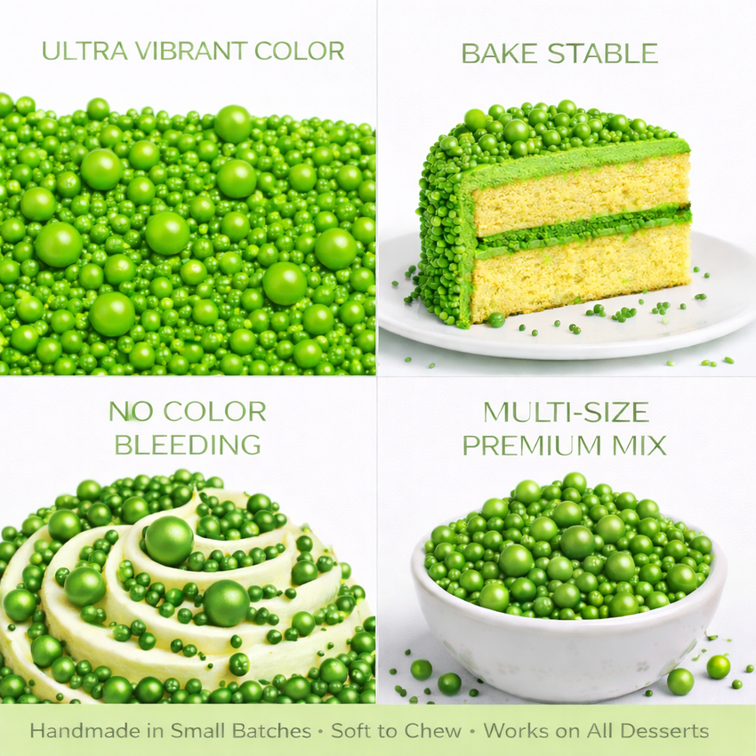 Pea Green | Sprinkles Bottle for Decoration Bottle 120 g