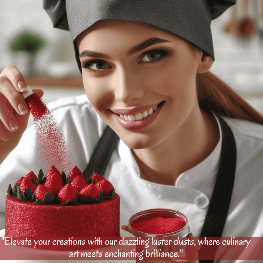Crystal Wine Red | Edible Luster Dust 5 Gms