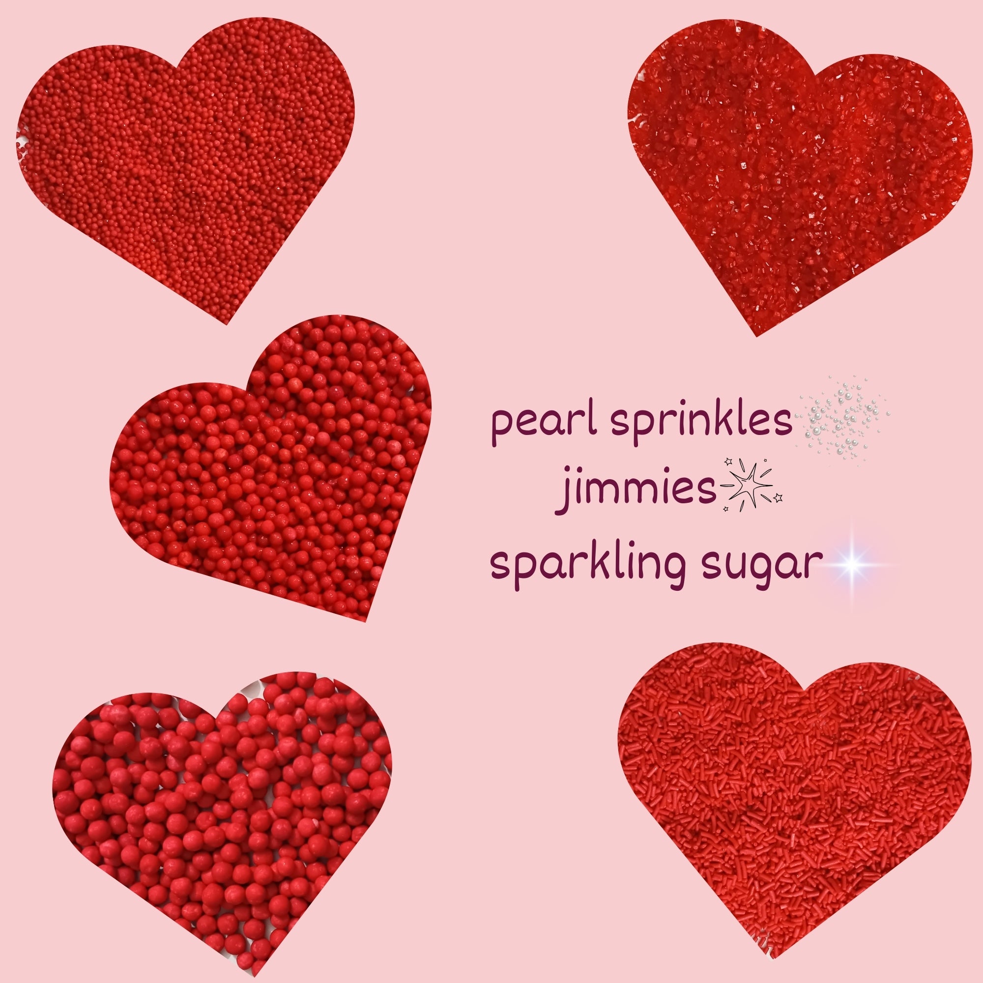 Sprinkles for Cakes & Cupcakes Decoration | USP-24(Red)