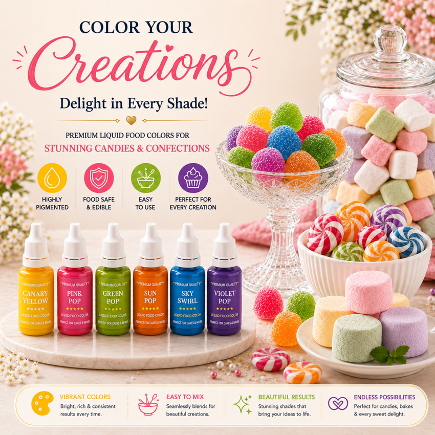 Party Brights | Pack of 6 Edible Water Color