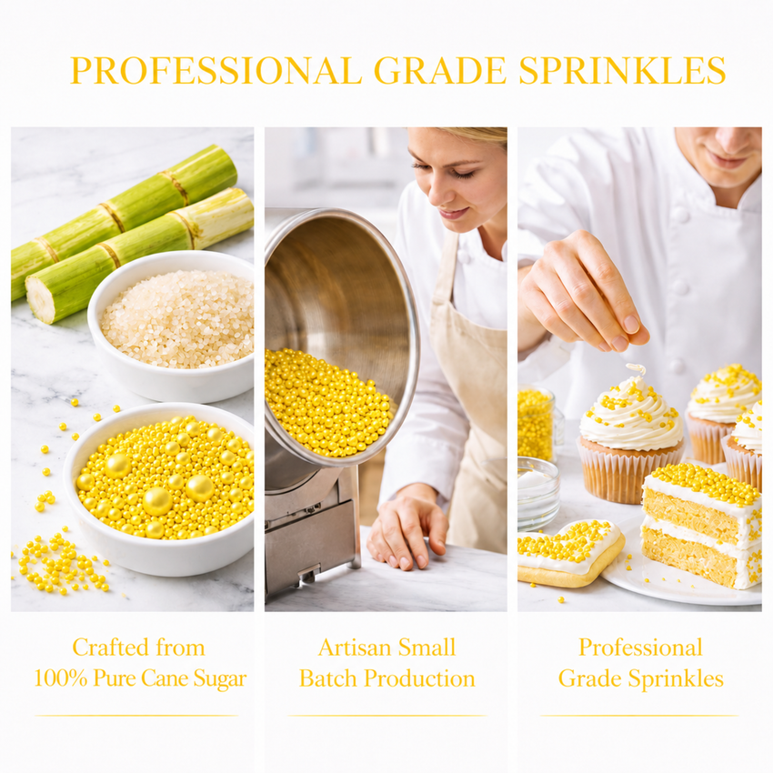 Yellow | Sprinkles Bottle for Decoration Bottle 120 g