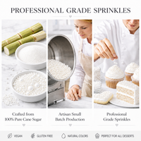 White | Sprinkles Bottle for Decoration Bottle 120 g