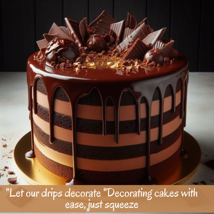 Chocolate Brown | Edible Drips 110 Gms