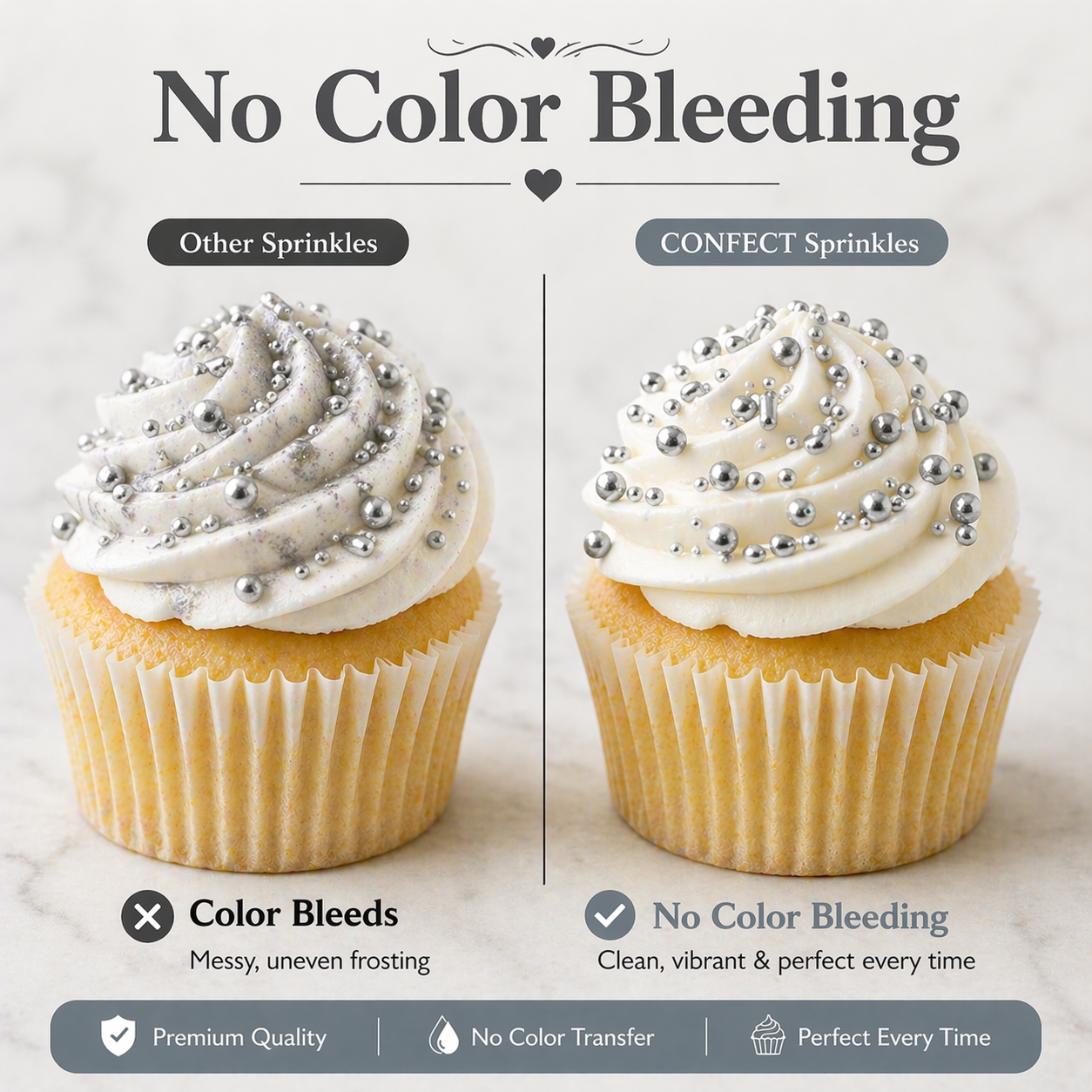 Sprinkles for Cakes & Cupcakes Decoration | USP-16(Silver)