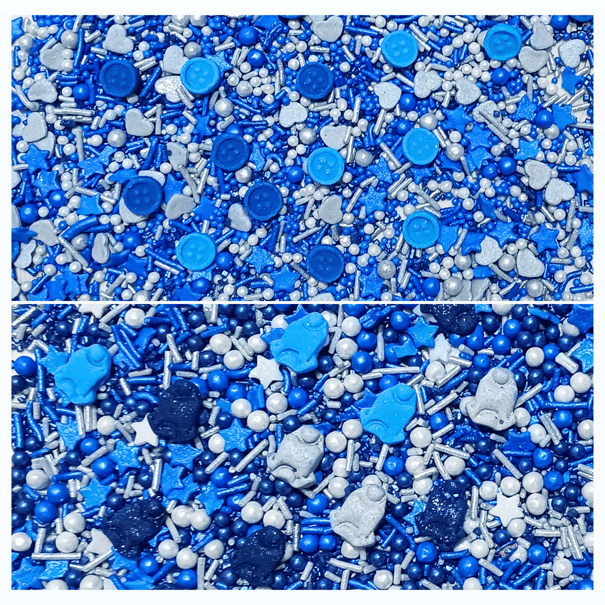 Boys Baby Shower Sprinkles | Gender Reveal Sprinkles | Edible Sprinkles Assorted