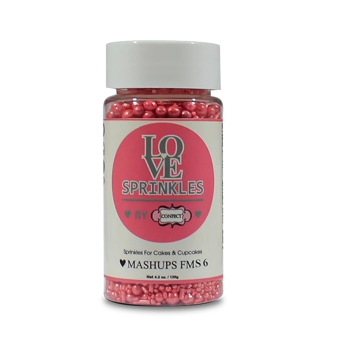 Crimson Pink | Sprinkles Bottle for Decoration Bottle 120 g